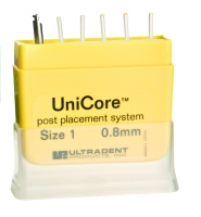 UniCore Post Size 1 (0.8 mm) - штифты стекловолоконные, желтый
