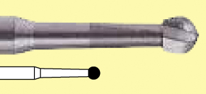 Бор УН ТВС (C1204016), Шар (сфера), серое кольцо, стандартная длина, Ø РЧ=1.6 мм