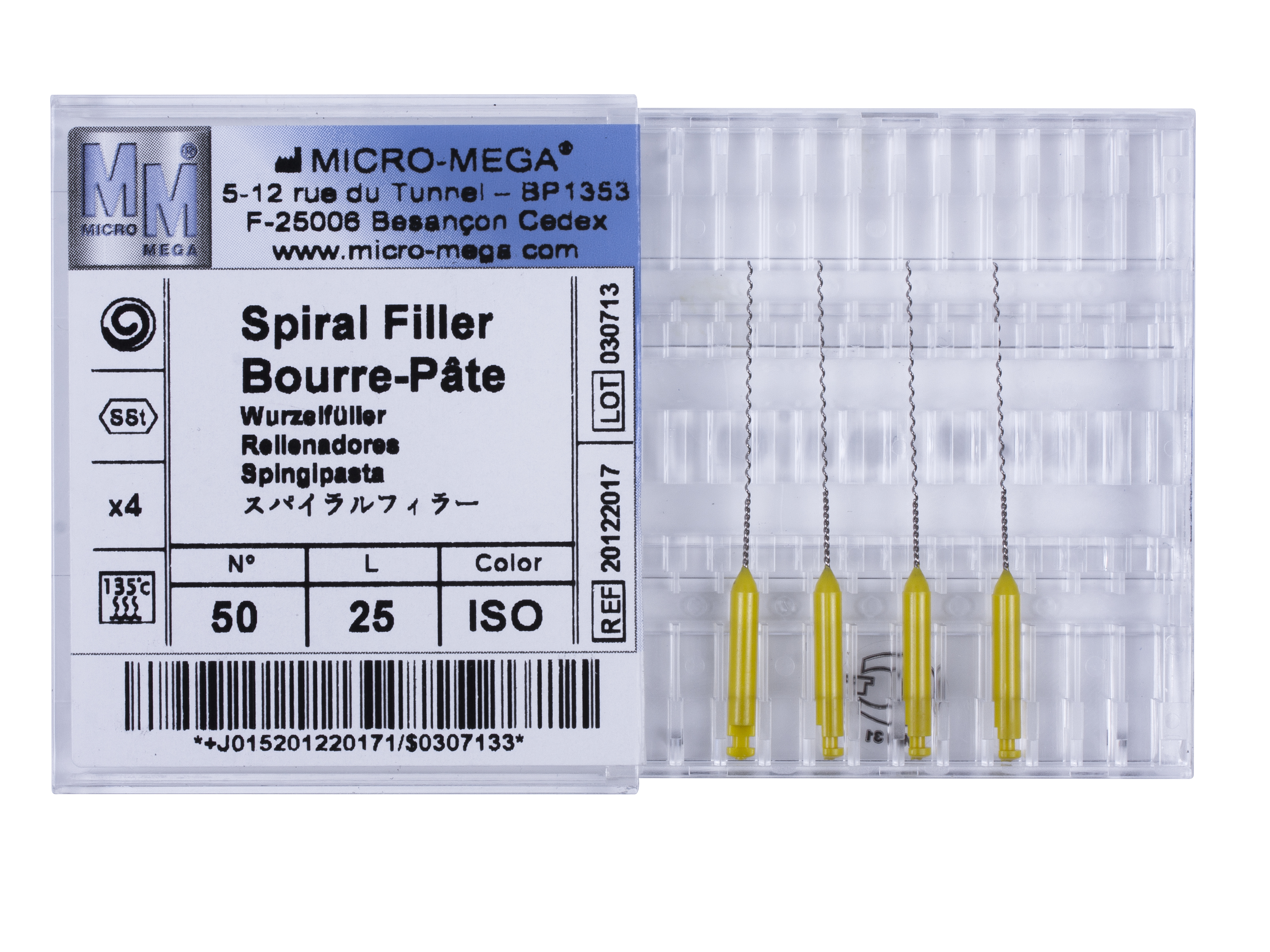 Spiralfillers n50 L:25 mm ISO col - инструменты эндодонтические