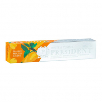 Зубная паста PRESIDENT® White & Yummy Манго-мусс с мятой (RDA 100), 75 г