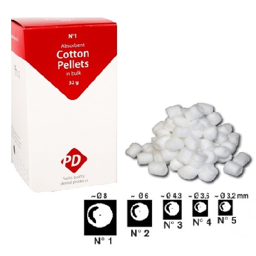 Cotton pellet №4 (18 г) - Ватные шарики, размер 4