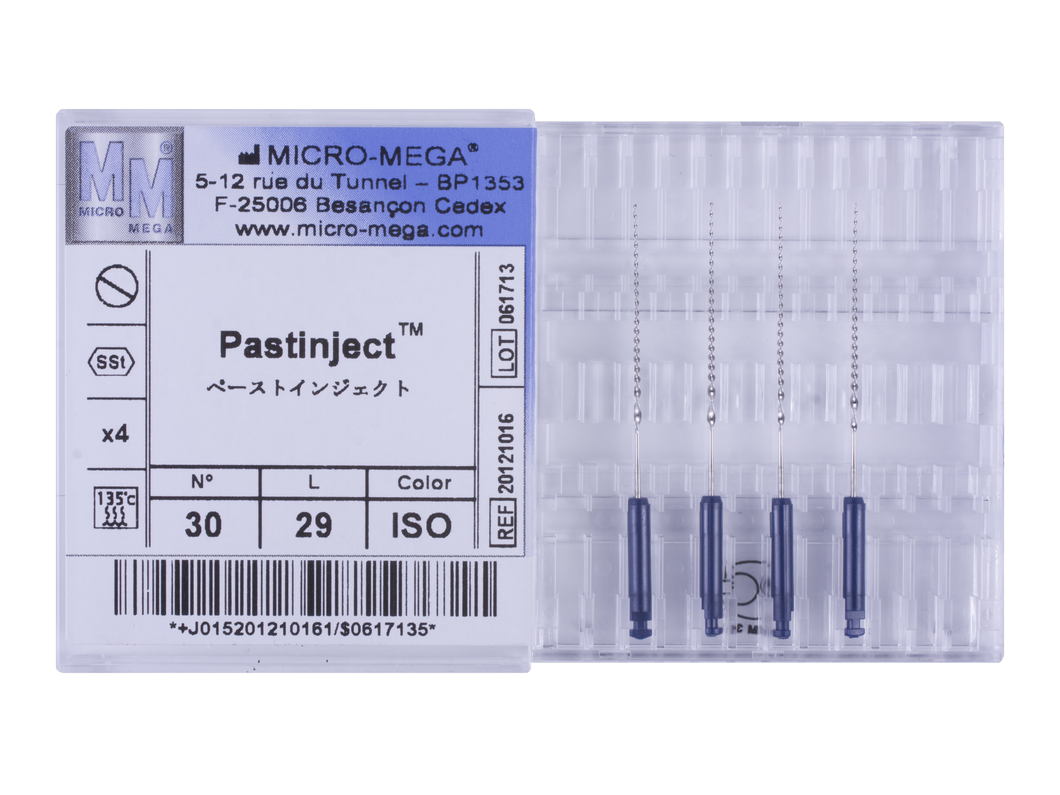 Pastinjects n30 L29 Hand. 07R ISO - инструменты эндодонтические