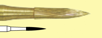 Бор ТН ТВС (C246UF314010), Пуля, белое кольцо, стандартная длина, Ø РЧ=1.0 мм