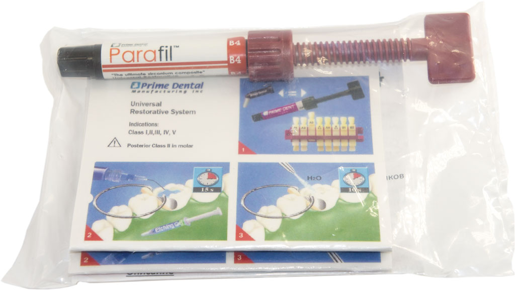 Композит "PRIME DENTAL" ПАРАФИЛ PARAFIL RESTORATIVE COMPOSITE B4 (4,5гр) ПраймДентал /США/