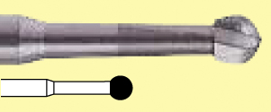 Бор УН ТВС (C1204023), Шар (сфера), серое кольцо, стандартная длина, Ø РЧ=2.3 мм