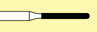 Бор алмазный 881314010 (FG141010) Торпеда сфера, серое кольцо, стандартная длина, Ø РЧ=1.0 мм
