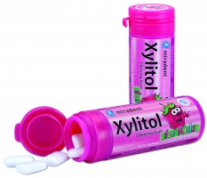 Xylitol Kid`s Gum - детская жевательная резинка, земляника