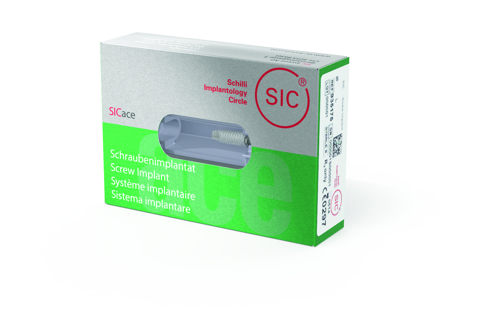Имплантат SICace  (Ø 5.0 мм / 14.5 мм) в комплекте с заглушкой