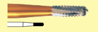 Бор ТН ТВС (C21RAQ314012), Цилиндр со сферой, серое кольцо, стандартная длина, Ø РЧ=1.2 мм
