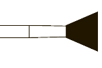 Бор, алмаз, ПН, средняя абр. (синее кольцо), Форма 010, Стандартная длина 45 мм, Ø РЧ=5 мм