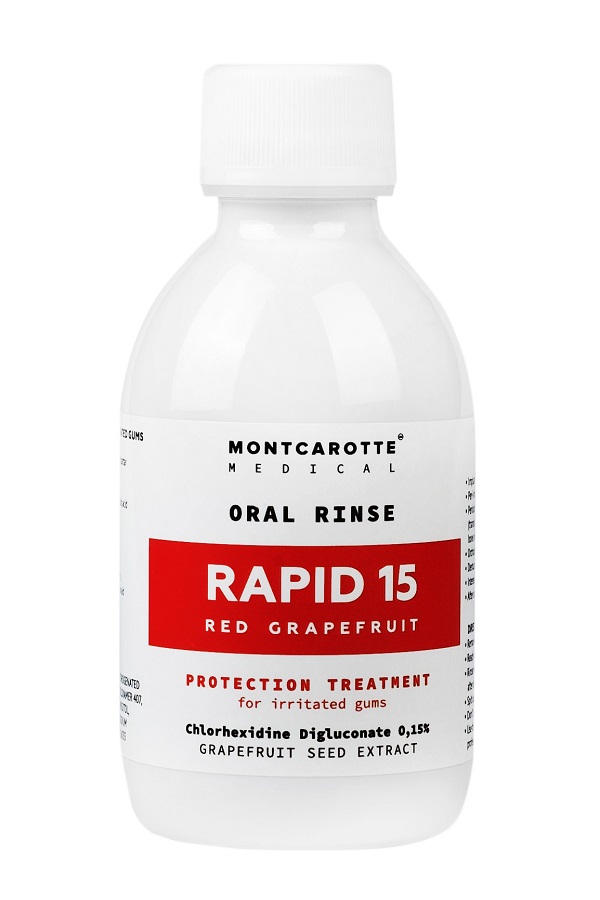 Ополаскиватель Oral rinse RAPID 15, Красный Грейпфрут, 200 мл