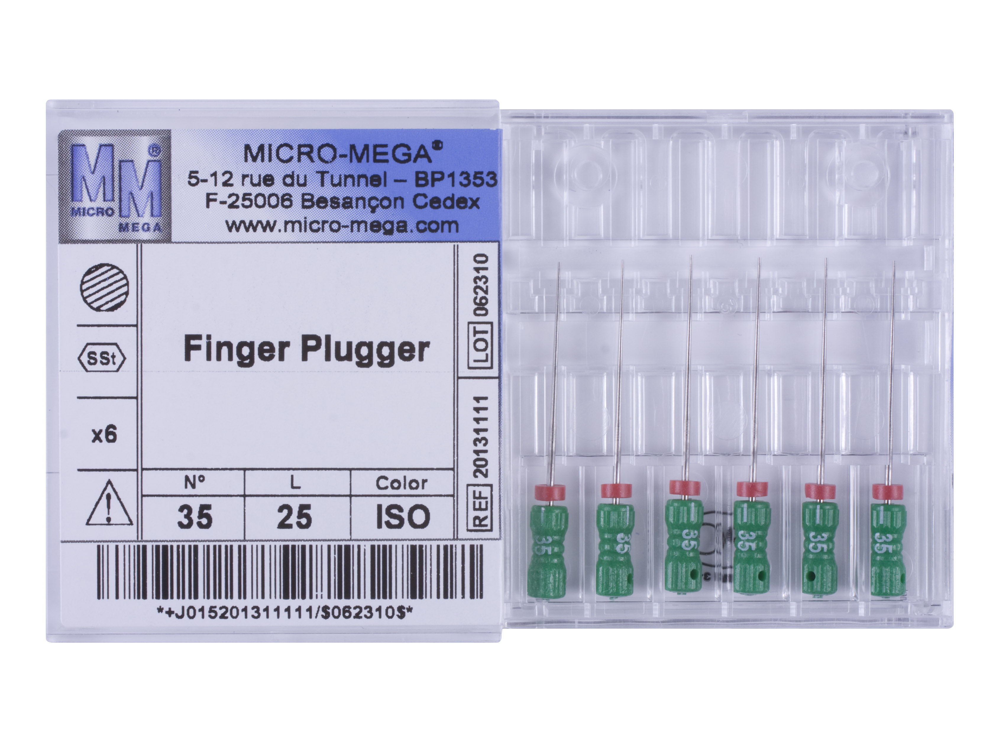 Finger Plugger n35 L25 2% (steel) - инструменты эндодонтические