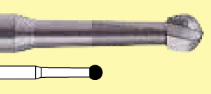 Бор УН ТВС (C1204018), Шар (сфера), серое кольцо, стандартная длина, Ø РЧ=1.8 мм