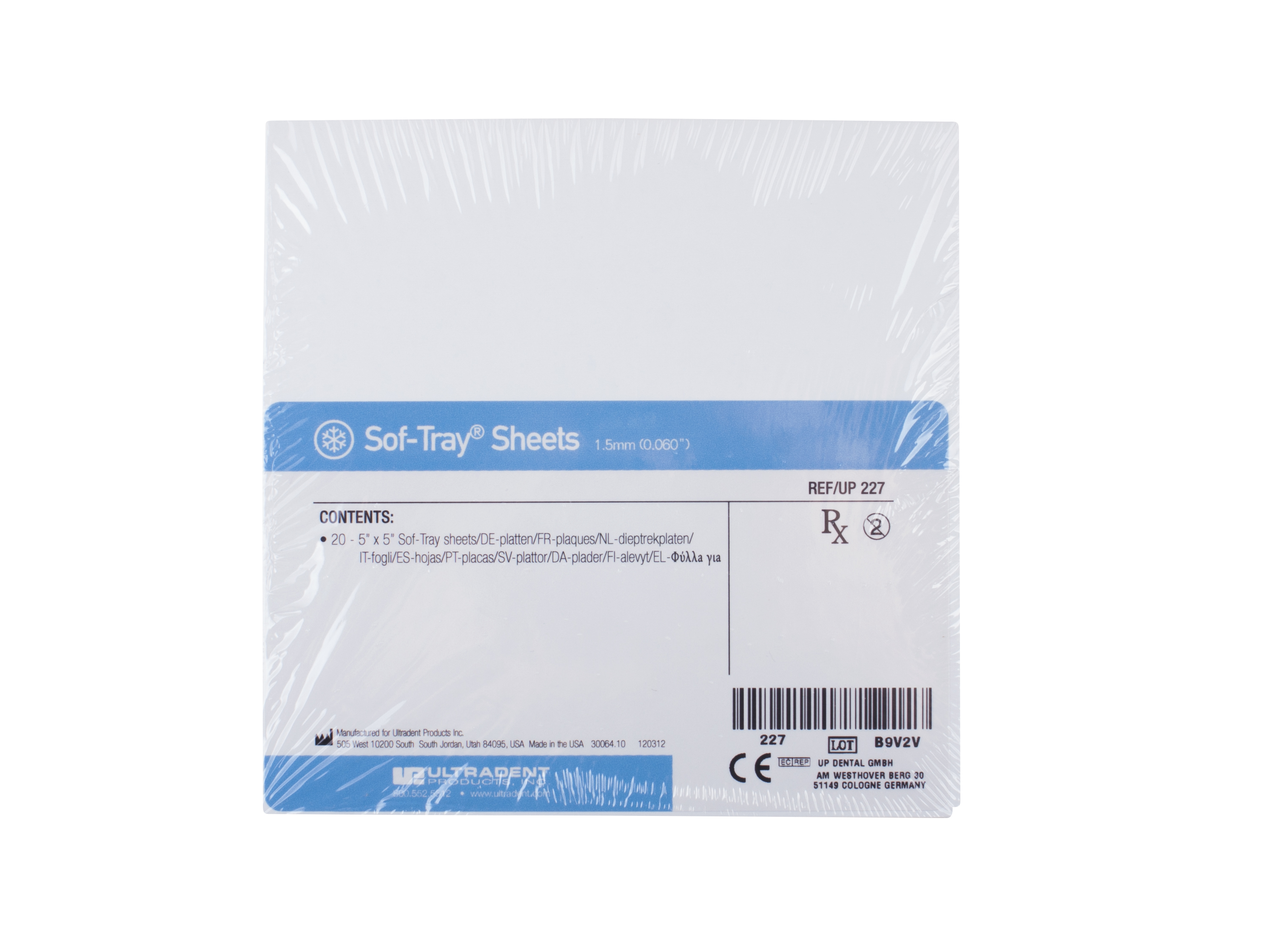 Sof-Tray sheets (1.5 mm - 127 * 127 mm)