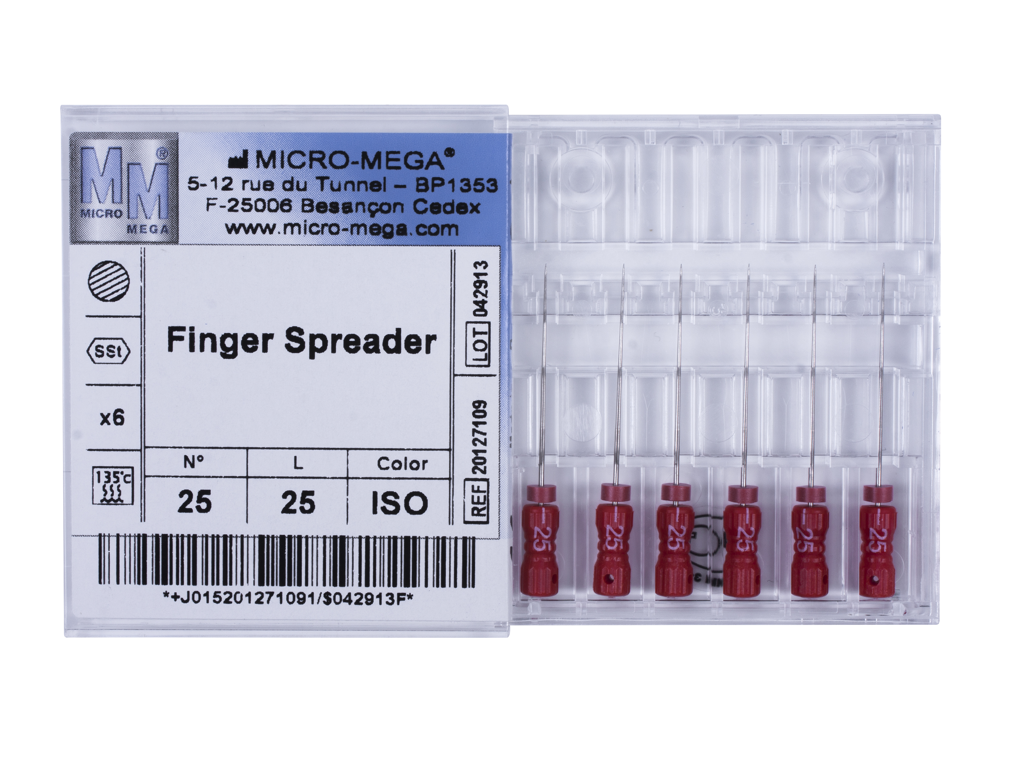 Finger Spreader n25 L25 2% (steel) - инструменты эндодонтические