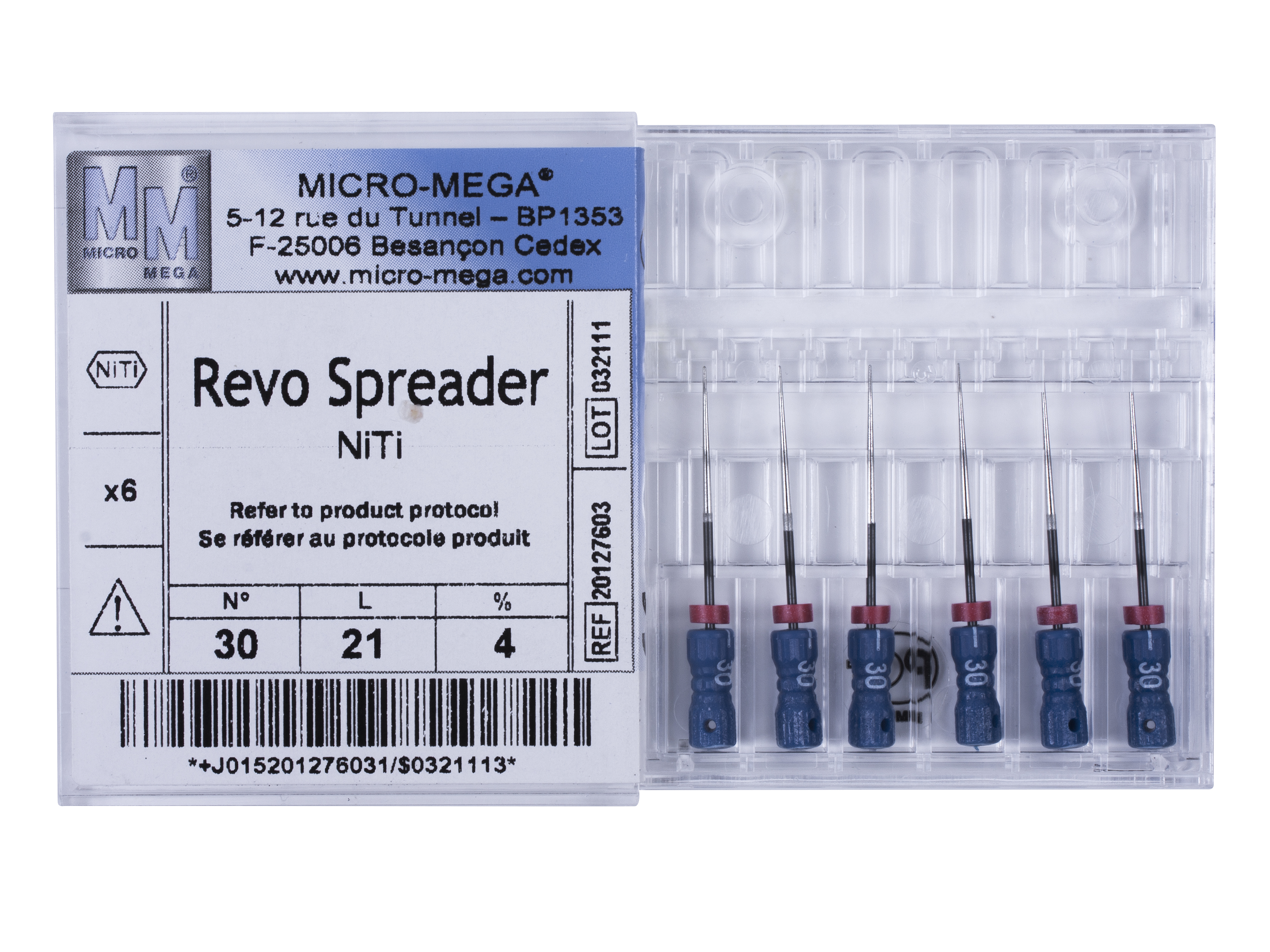 Revo Spreader n30 L21 4% NiTi handle 09 - инструменты эндодонтические