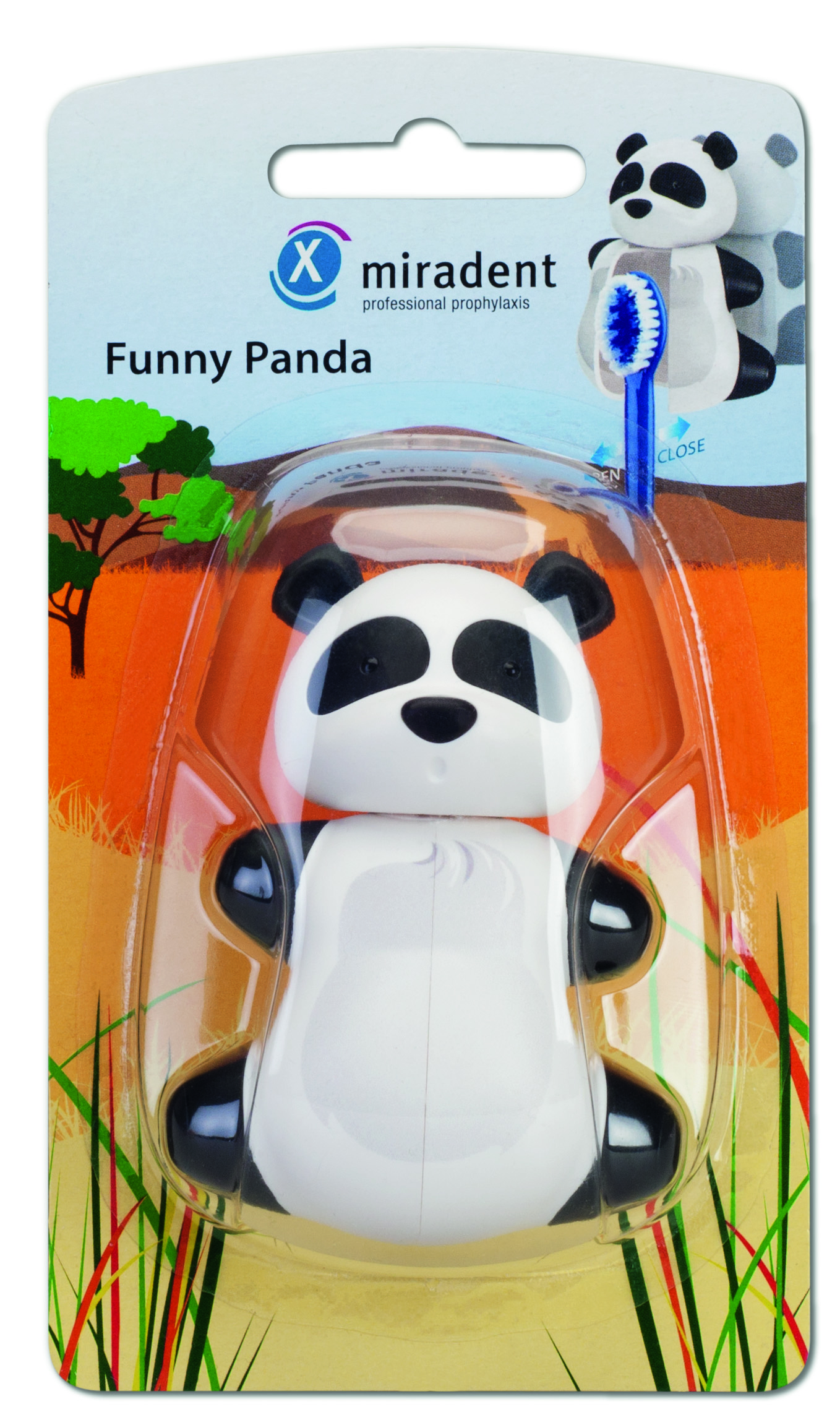 Funny Animals - гигиенический футляр для зубных щеток, забавная панда