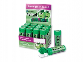 Xylitol Kid`s Gum - детская жевательная резинка, комплект со стендом