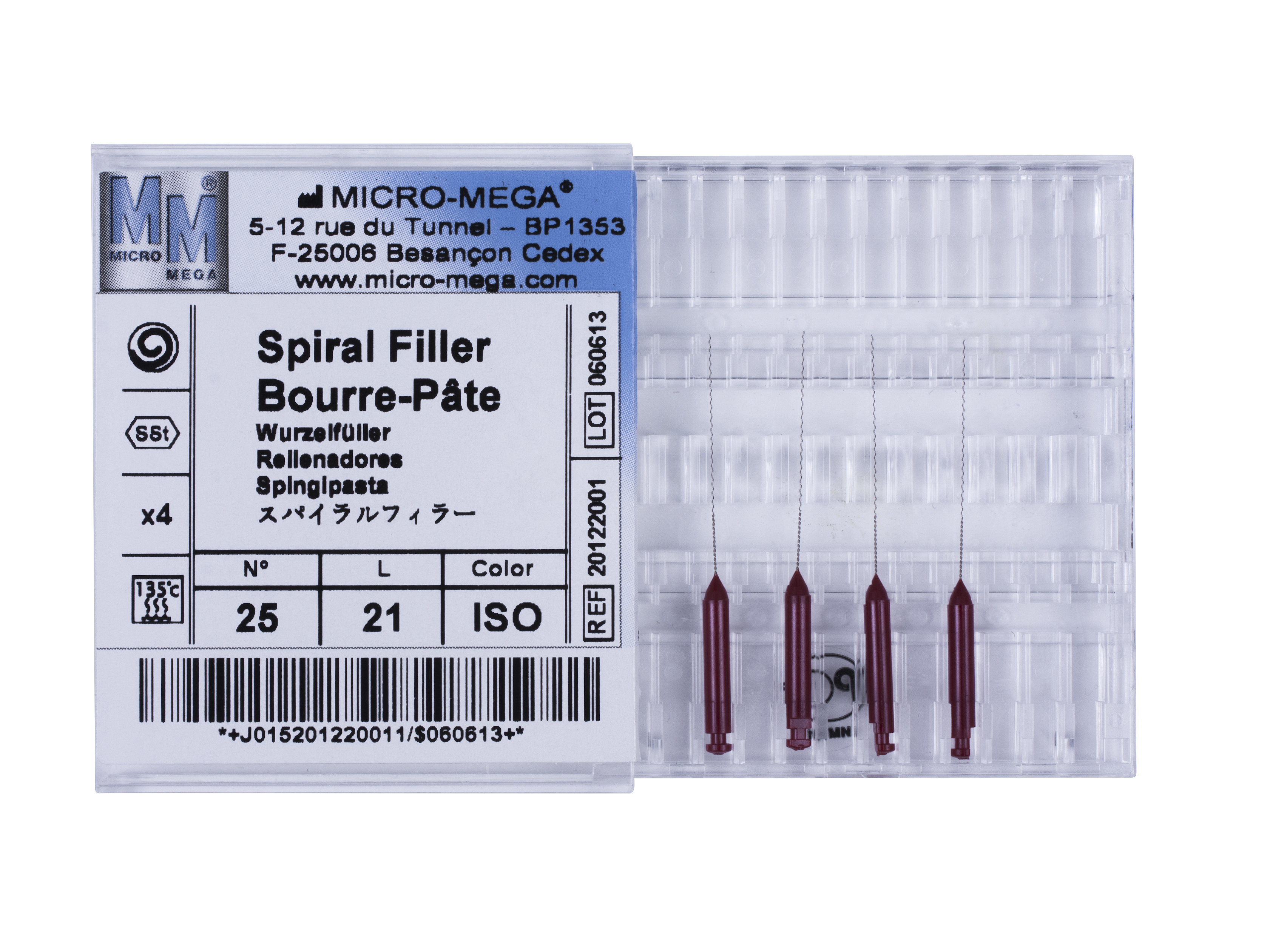 Spiralfillers n25 L:21 mm ISO col - инструменты эндодонтические