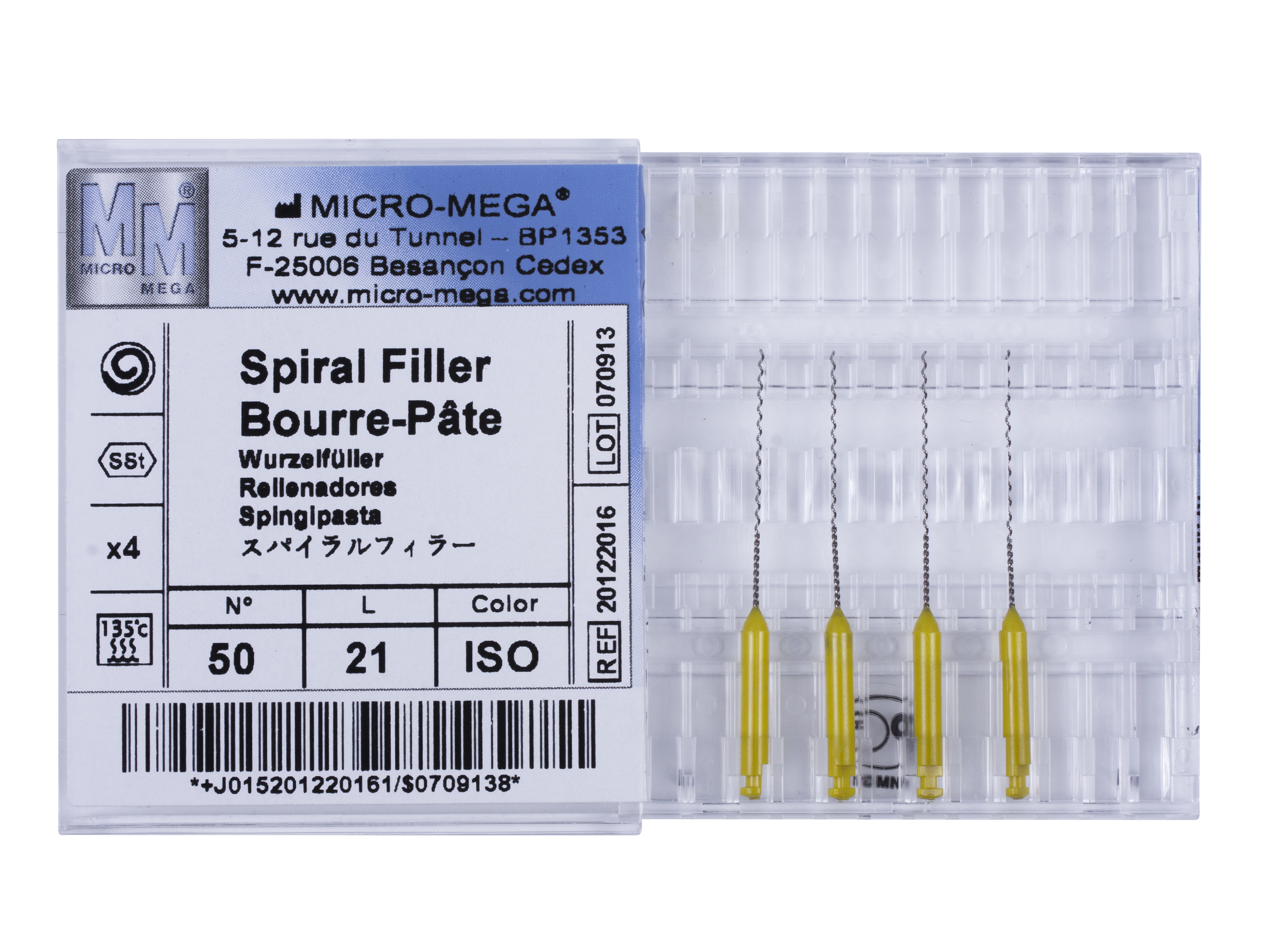 Spiralfillers n50 L:21 mm ISO col - инструменты эндодонтические