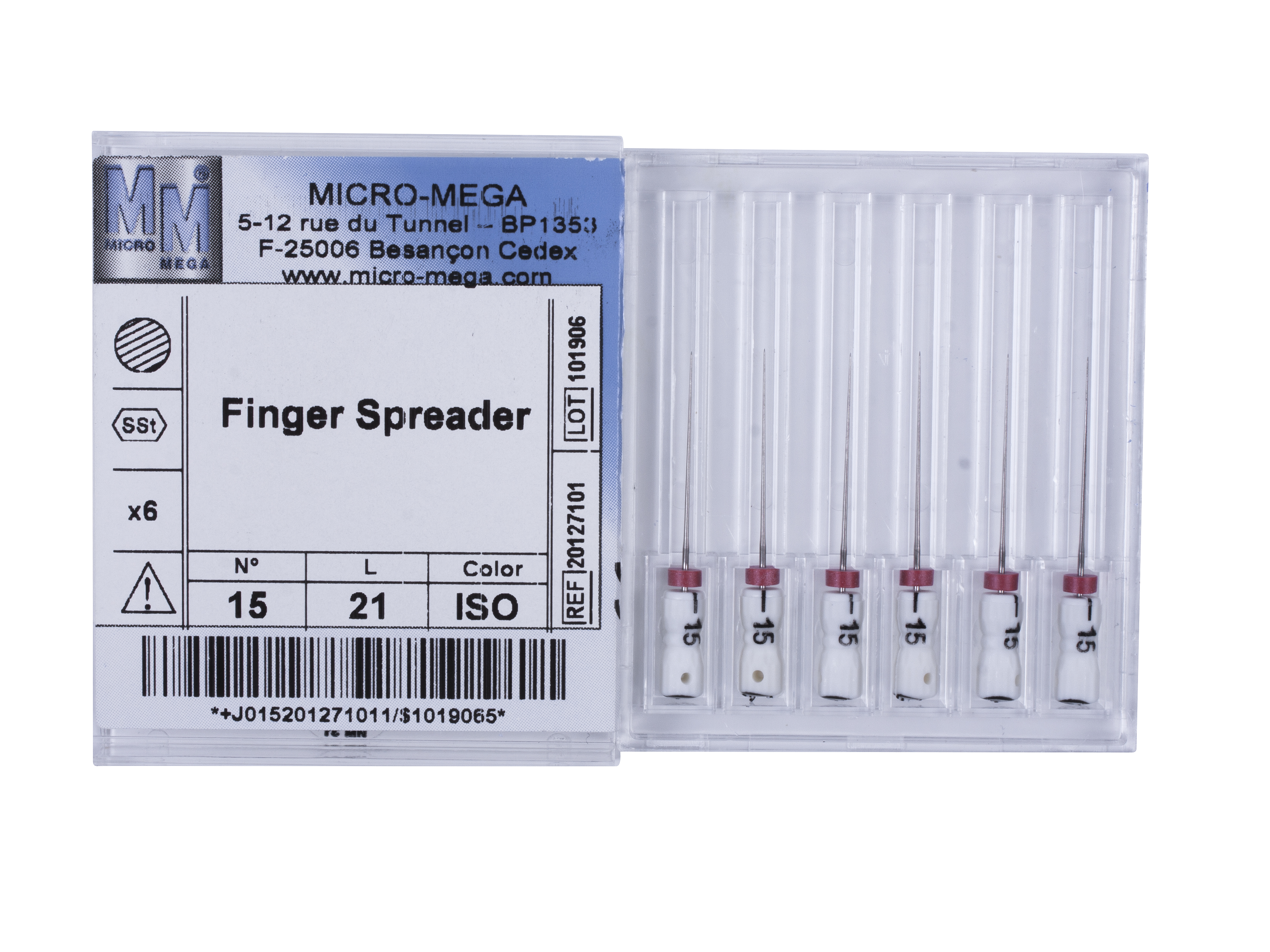 Finger Spreader n15 L21 2% (steel) - инструменты эндодонтические