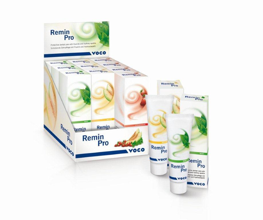 Remin Pro (дыня) - препарат с фторидом и гидроксиапатитом для защиты и ухода за зубами, 40 г