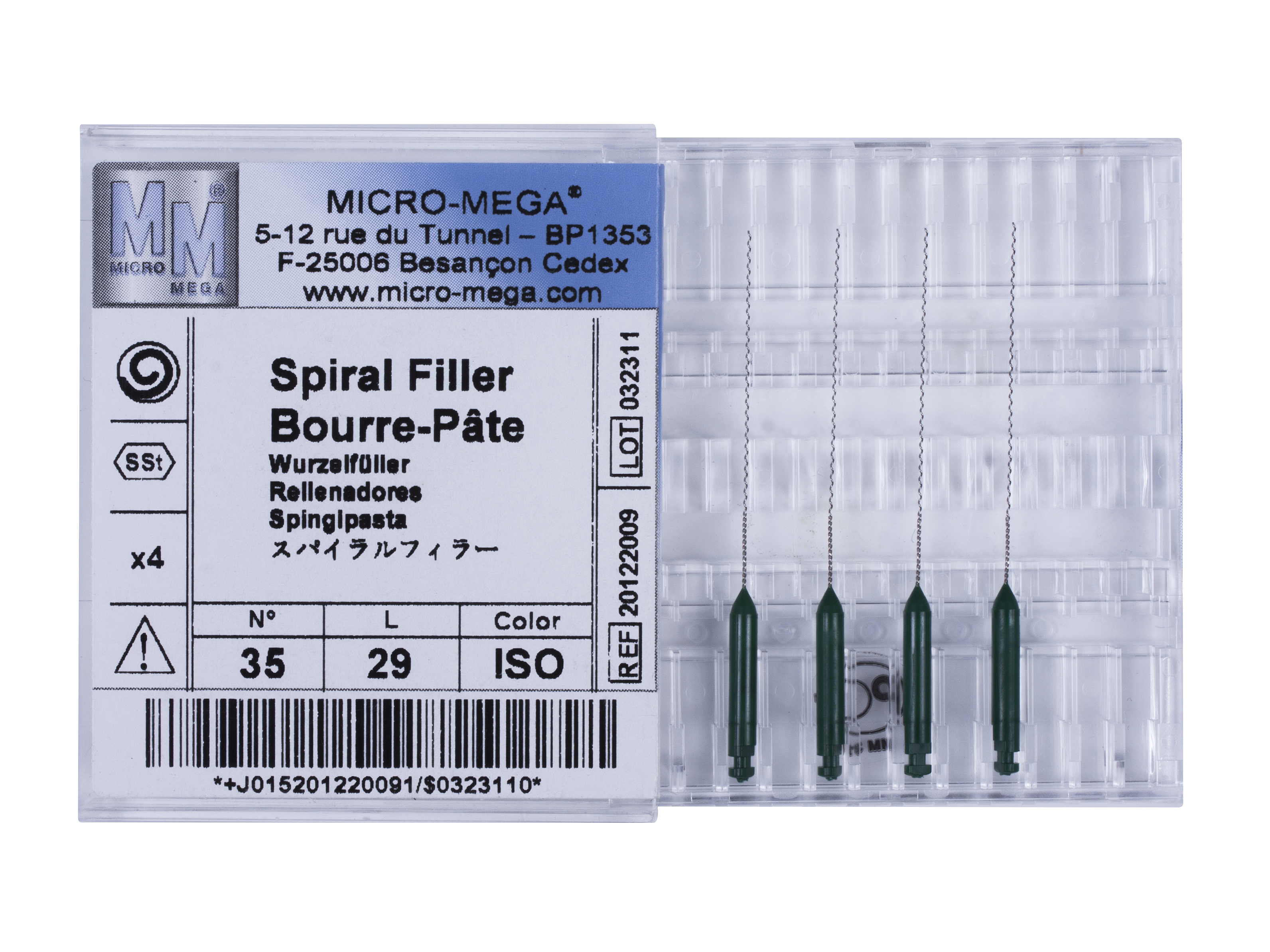 Spiralfillers n35 L:29 mm ISO col - инструменты эндодонтические