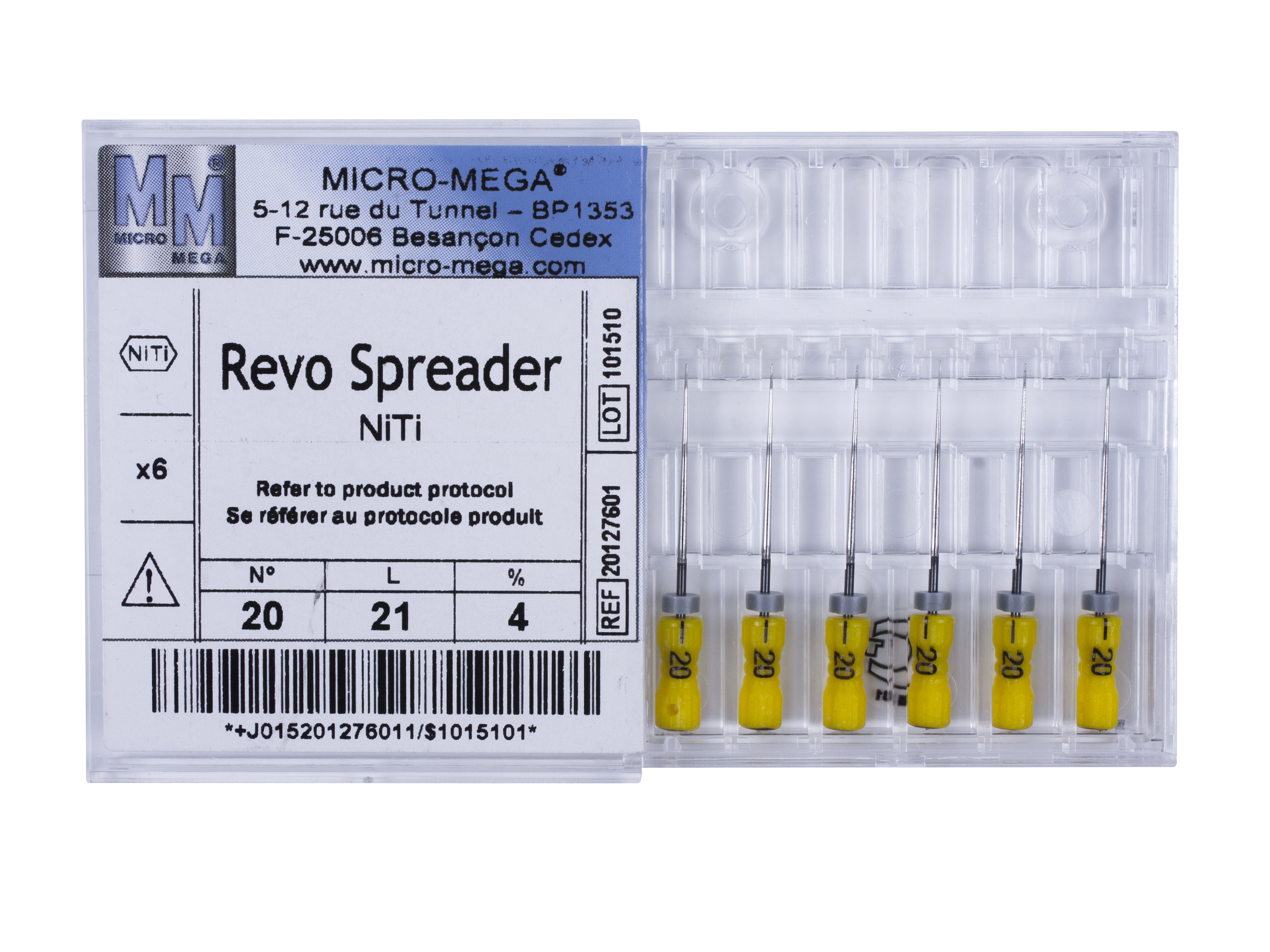 Revo Spreader n20 L21 4% NiTi handle 09 - инструменты эндодонтические